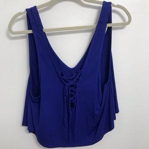 Cobalt Blue Crop Top